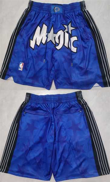 Mens Orlando Magic Blue Shorts(Run Small)->nba shorts->NBA Jersey